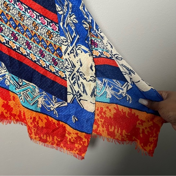 NEW Do Everything in Love Women Kimono Duster Cardigan Patchwork Muti-color Art - Picture 8 of 9